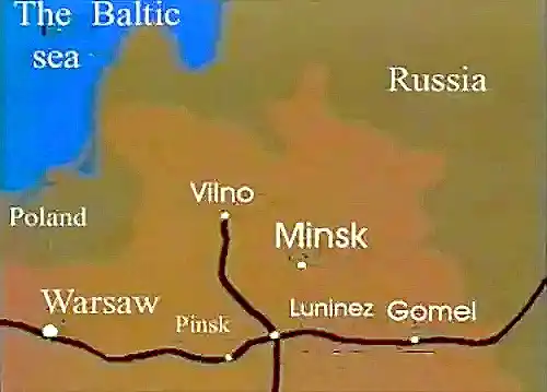 Карта железных дорог начала 20-го века