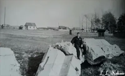 Развалины немецкого дота по ул.Красной 1953 год