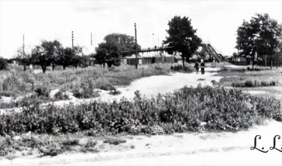 Пустырь на месте уничтоженного в войну вокзала 1959 год